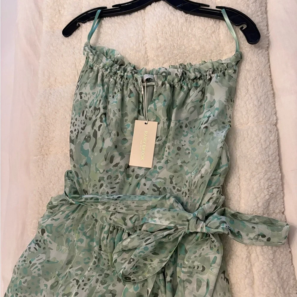 New Ramy Brook Printed Neve Strapless Maxi Dress Julep - Picture 9 of 9